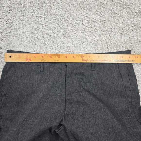 Mizzen Main Pants Mens 32x33 Gray Slim Straight Performance Stretch Office - Picture 8 of 12